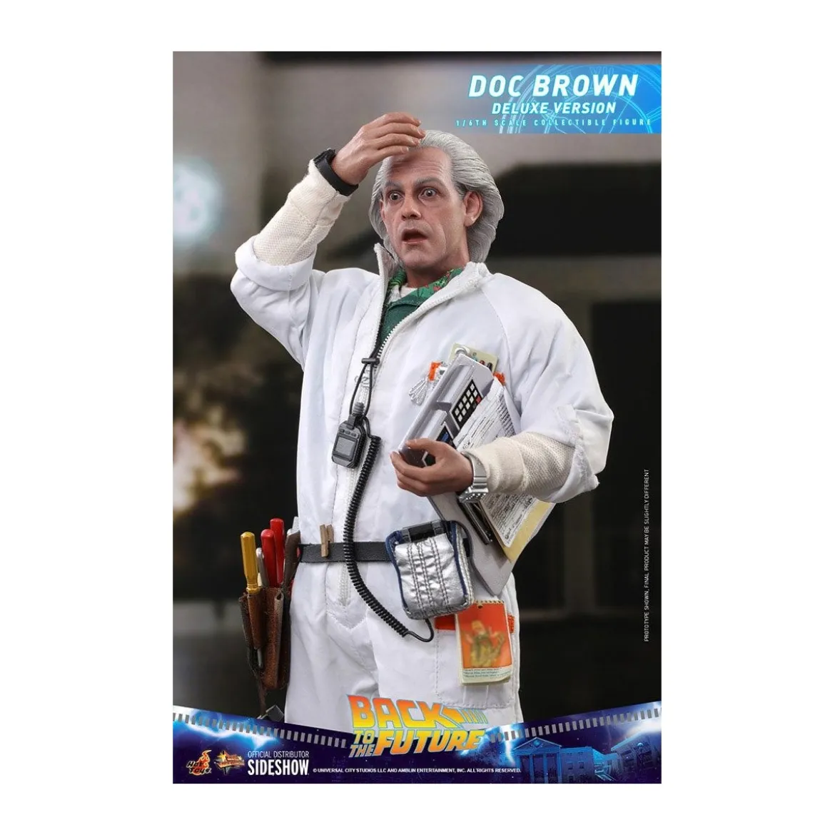 Hot Toys Retour vers le futur Doc Brown Deluxe Version figurine 1/6