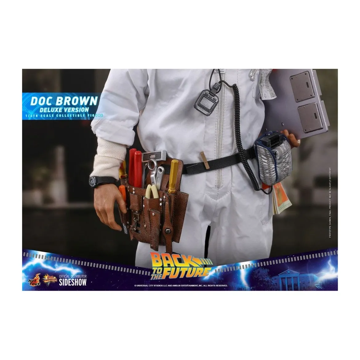Hot Toys Retour vers le futur Doc Brown Deluxe Version figurine 1/6