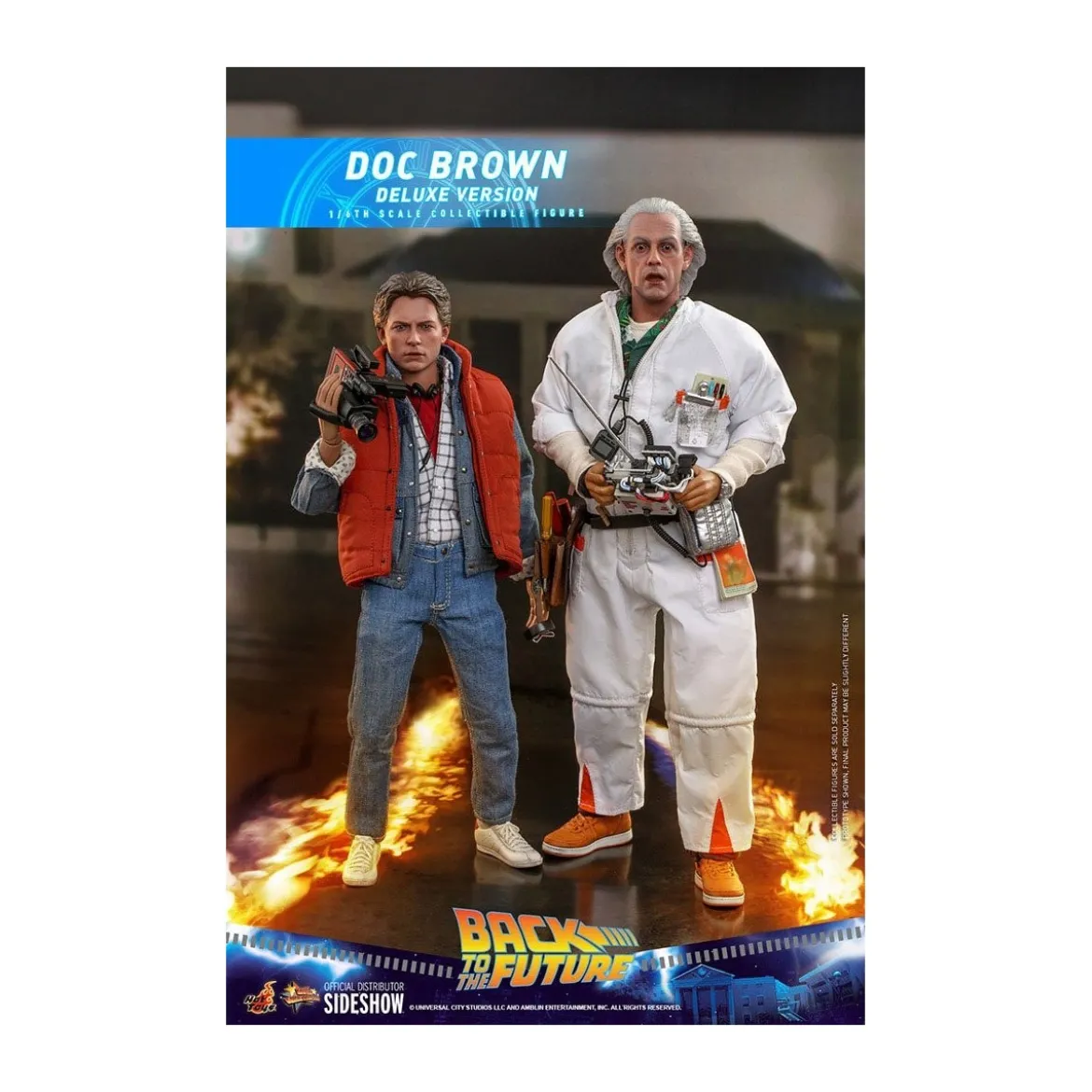 Hot Toys Retour vers le futur Doc Brown Deluxe Version figurine 1/6