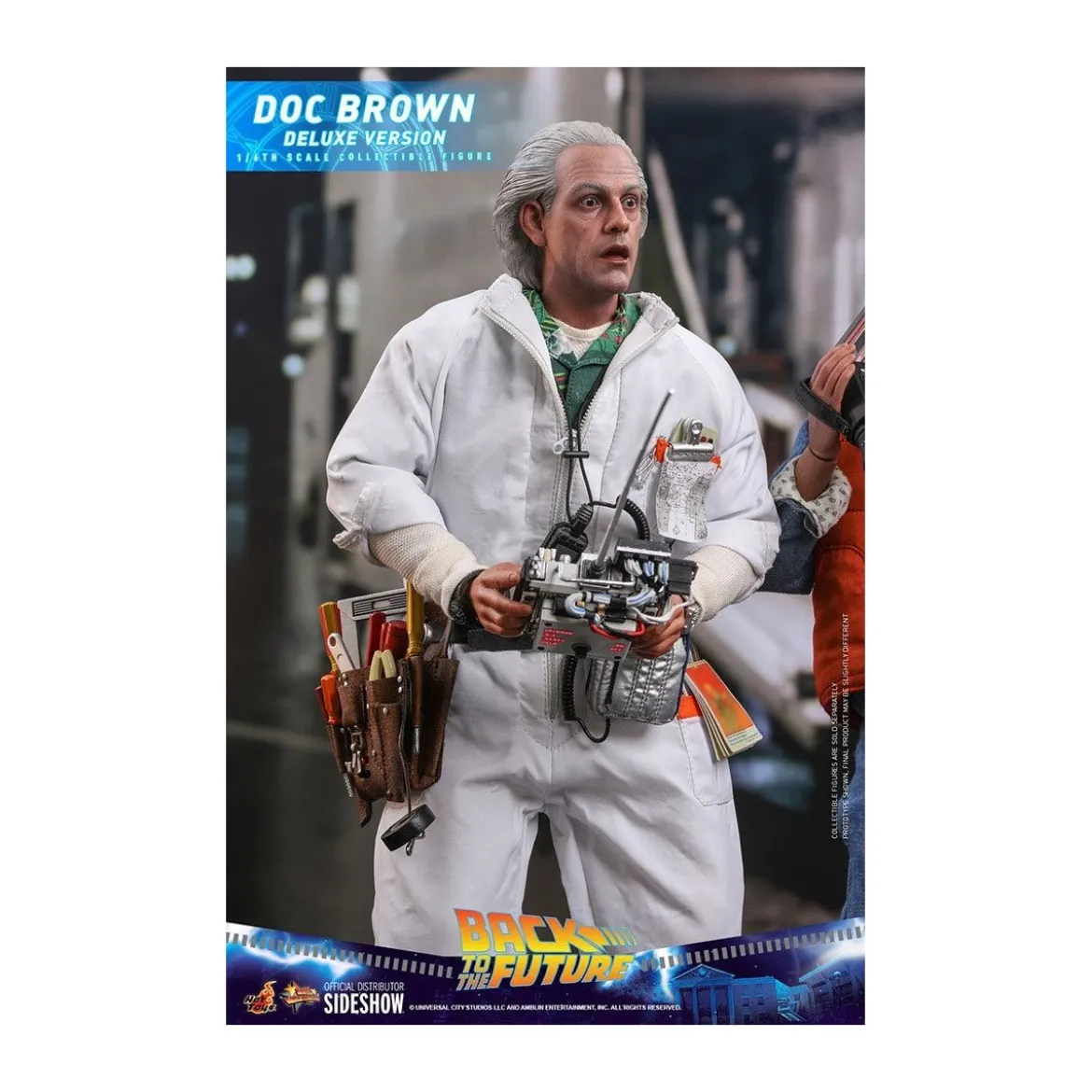 Hot Toys Retour vers le futur Doc Brown Deluxe Version figurine 1/6
