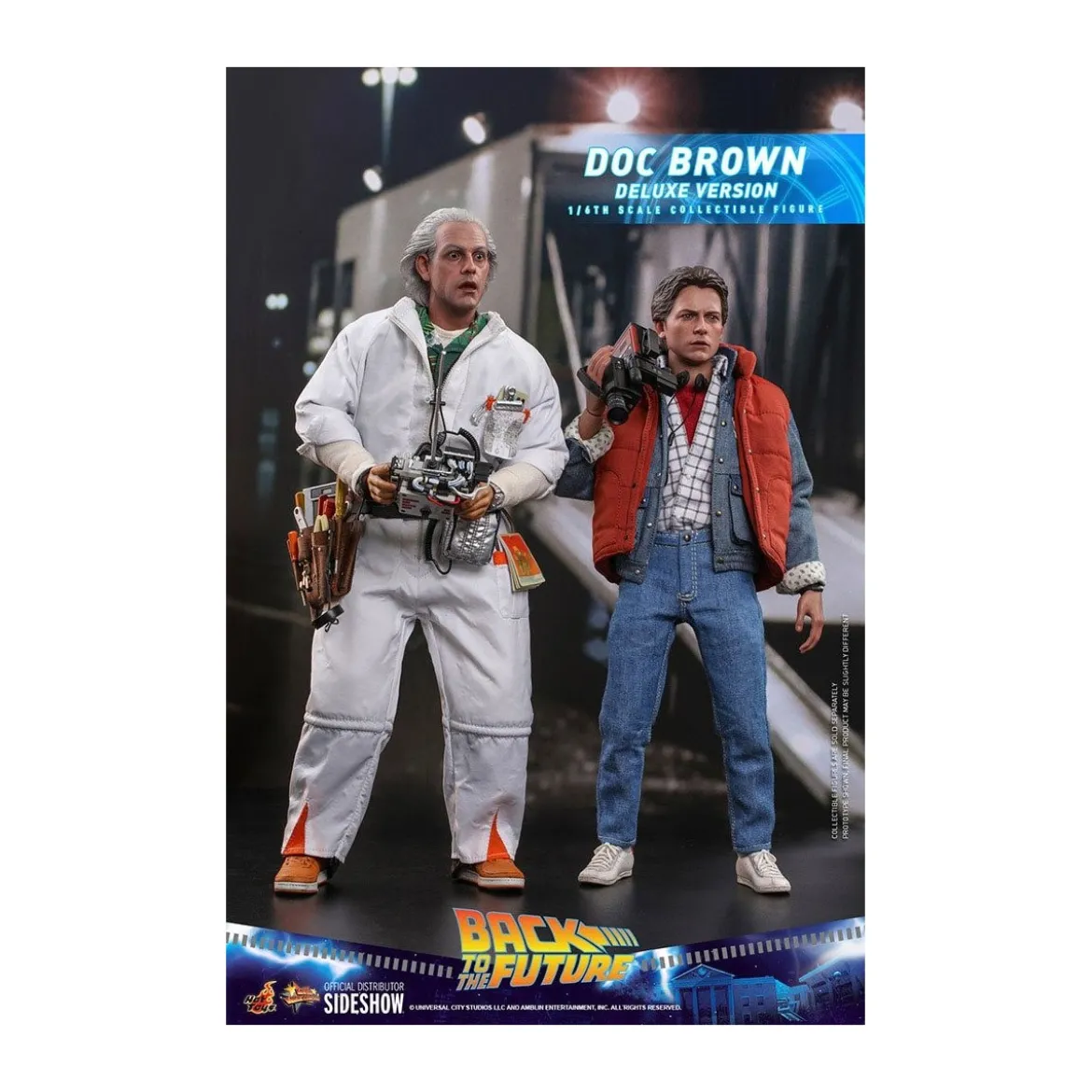 Hot Toys Retour vers le futur Doc Brown Deluxe Version figurine 1/6