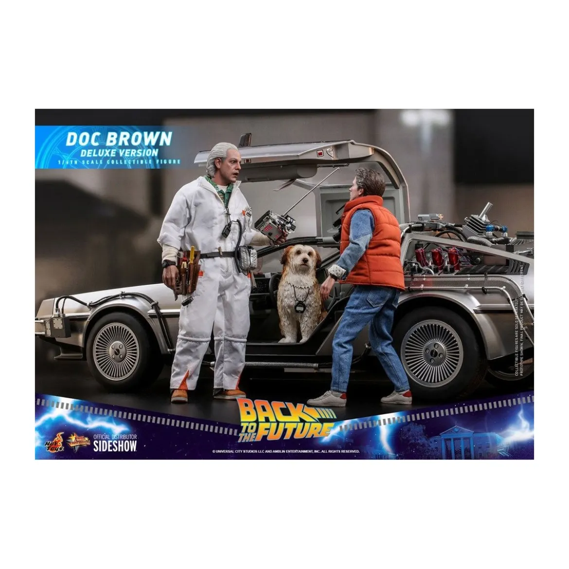 Hot Toys Retour vers le futur Doc Brown Deluxe Version figurine 1/6