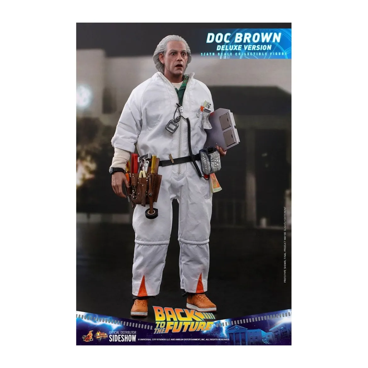 Hot Toys Retour vers le futur Doc Brown Deluxe Version figurine 1/6
