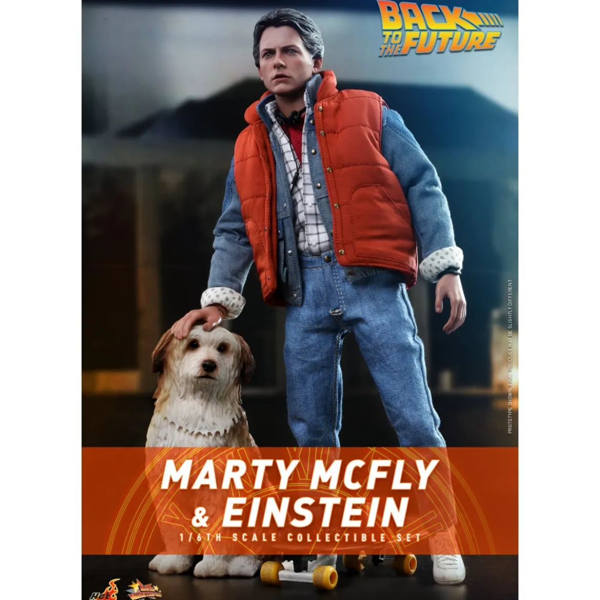 Hot Toys Retour vers le futur Marty McFly & Enstein figurine 1/6