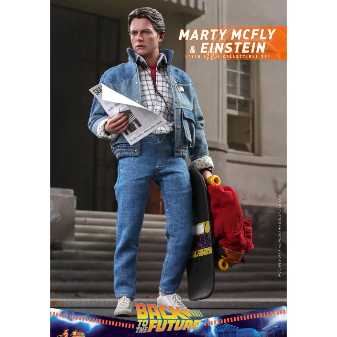 Hot Toys Retour vers le futur Marty McFly & Enstein figurine 1/6