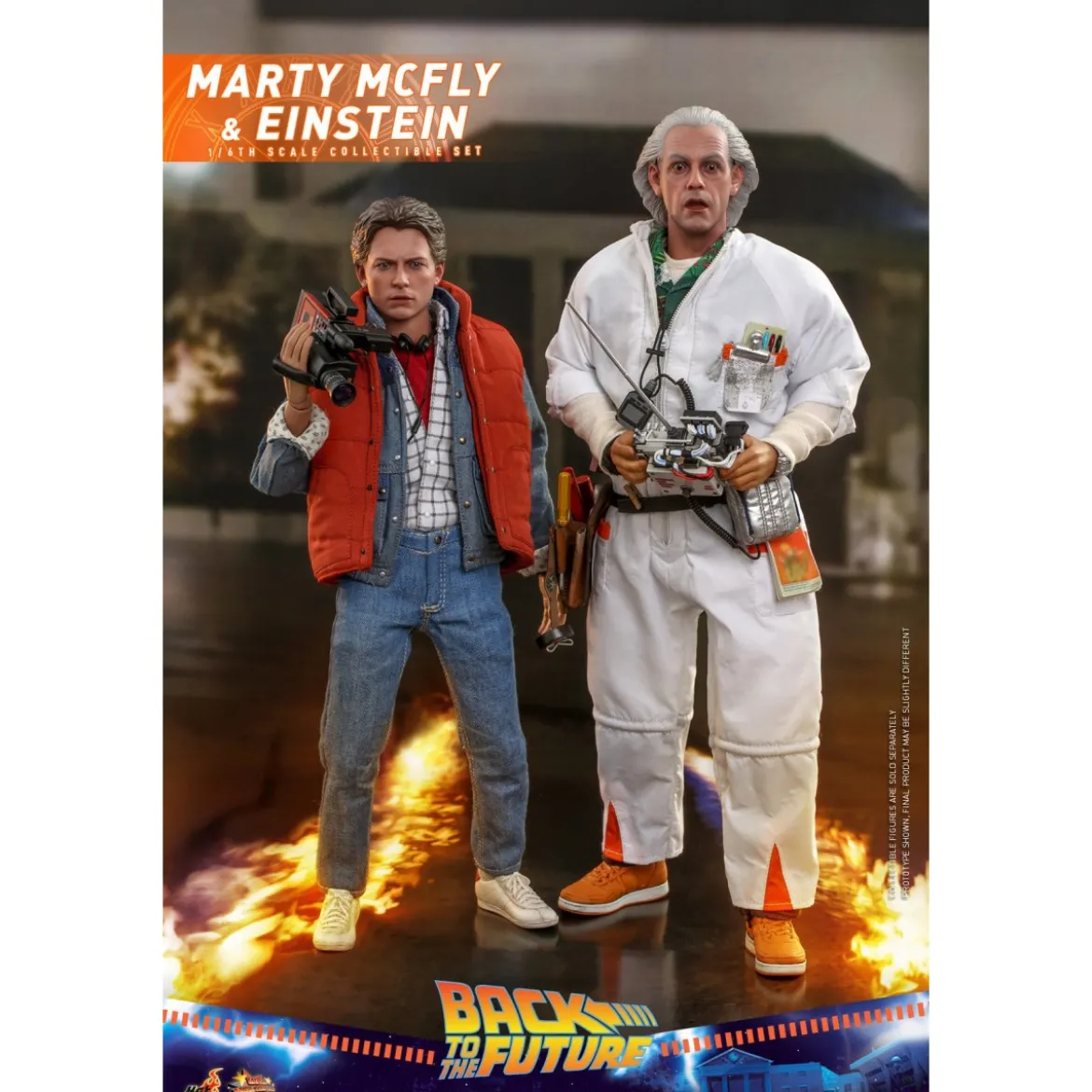 Hot Toys Retour vers le futur Marty McFly & Enstein figurine 1/6