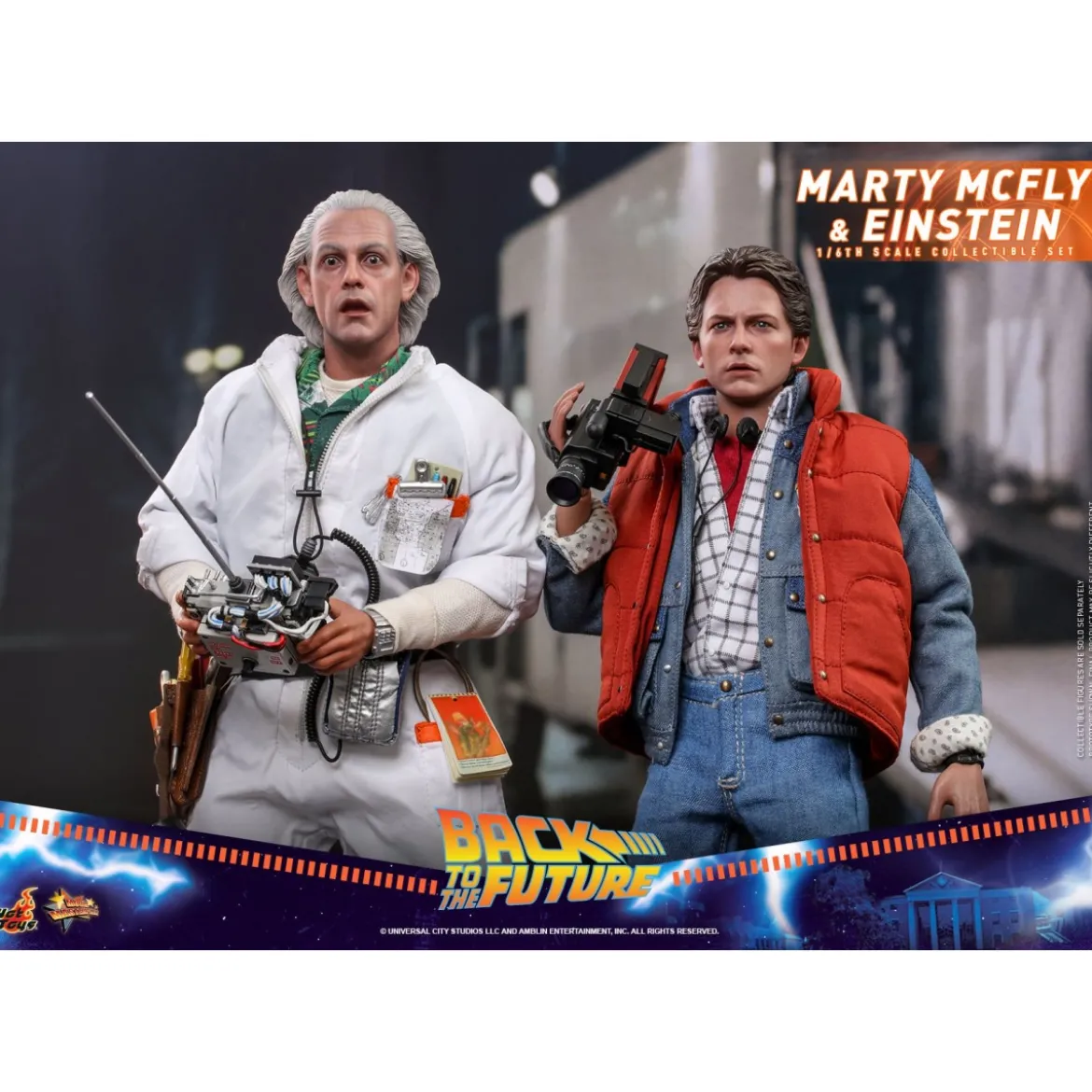 Hot Toys Retour vers le futur Marty McFly & Enstein figurine 1/6