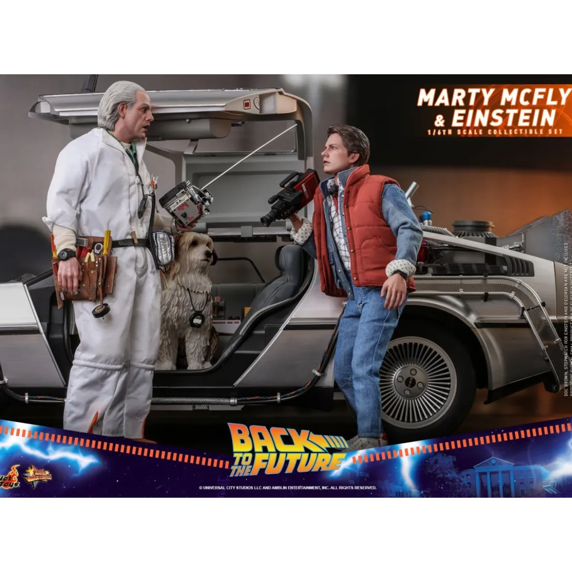 Hot Toys Retour vers le futur Marty McFly & Enstein figurine 1/6