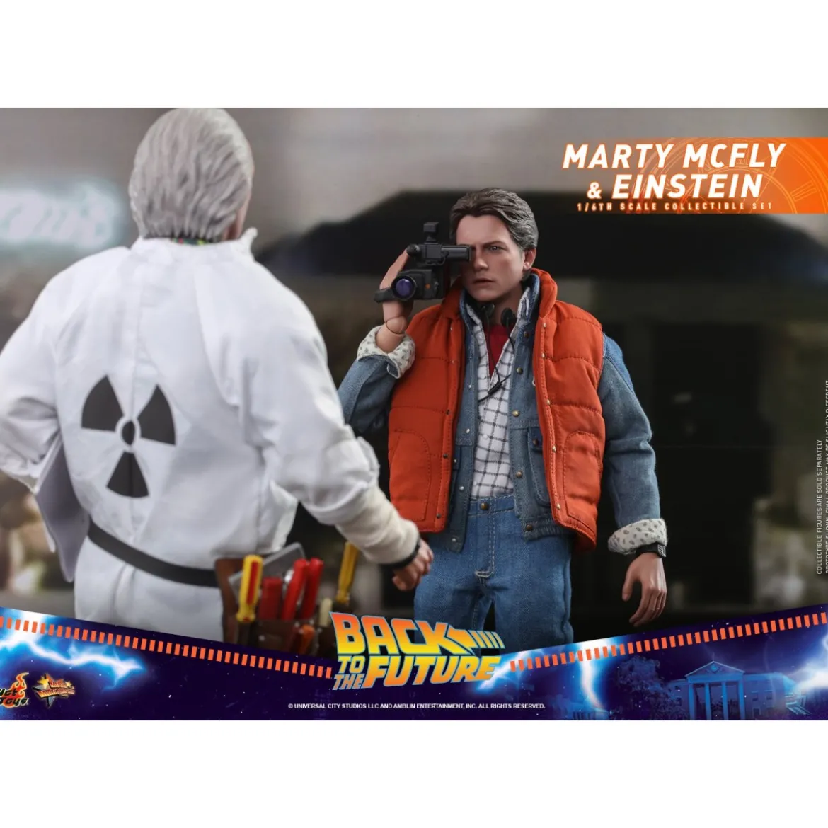 Hot Toys Retour vers le futur Marty McFly & Enstein figurine 1/6
