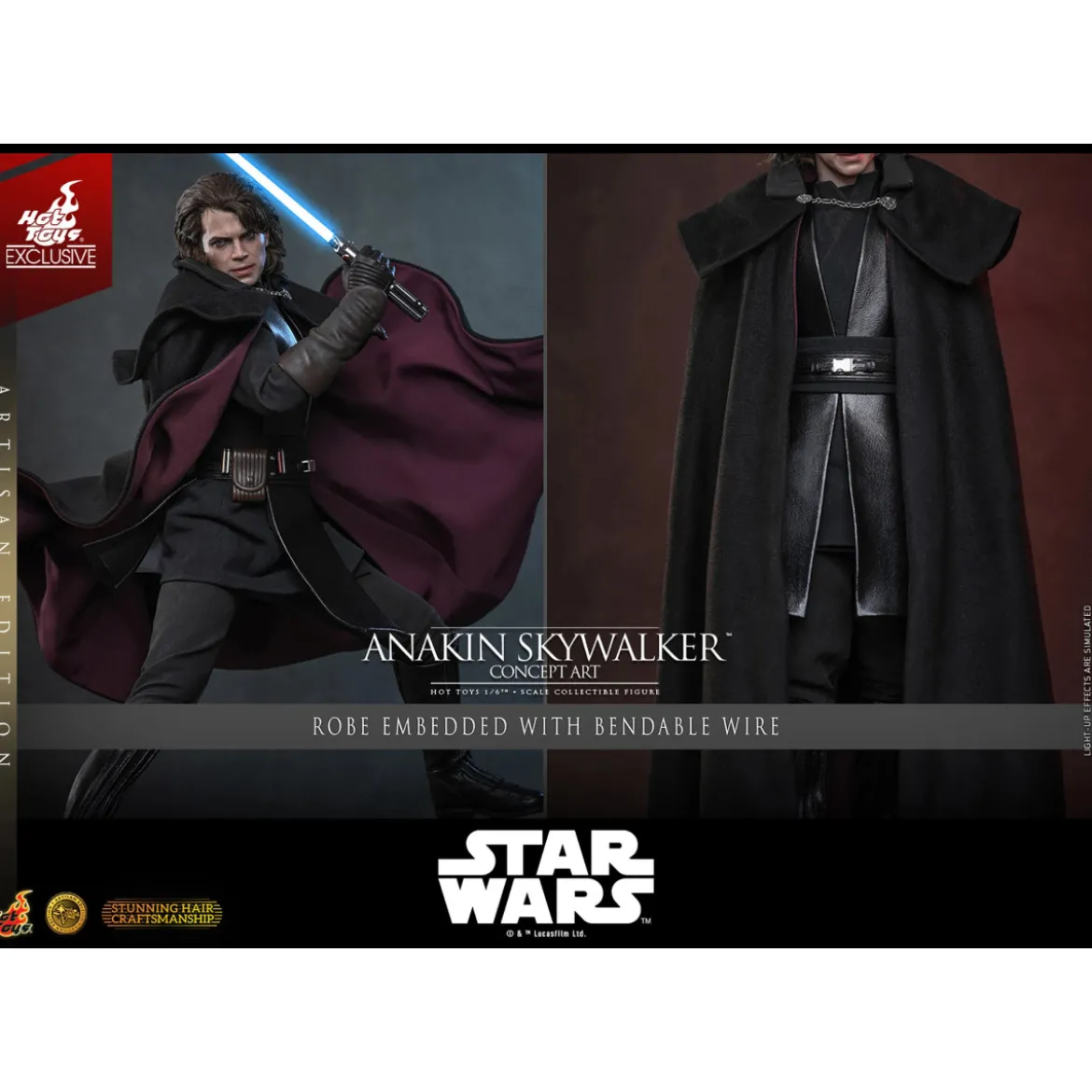 Hot toys Star Wars: Anakin Skywalker (Concept Art Version) (Artisan Edition) MMS 1/6 - Hot Toys Exclusive