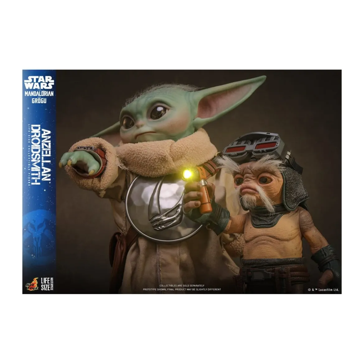 Hot toys Star Wars - Anzellan Droidsmith Life-Size Masterpiece Series - Star Wars: The Mandalorian & Grogu