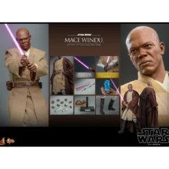 Hot toys - Star Wars Attack of the Clones - Mace Windu 1/6