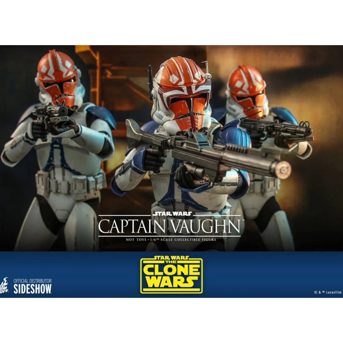 Hot Toys Star Wars - Captain Vaughn - The Clone Wars 1/6