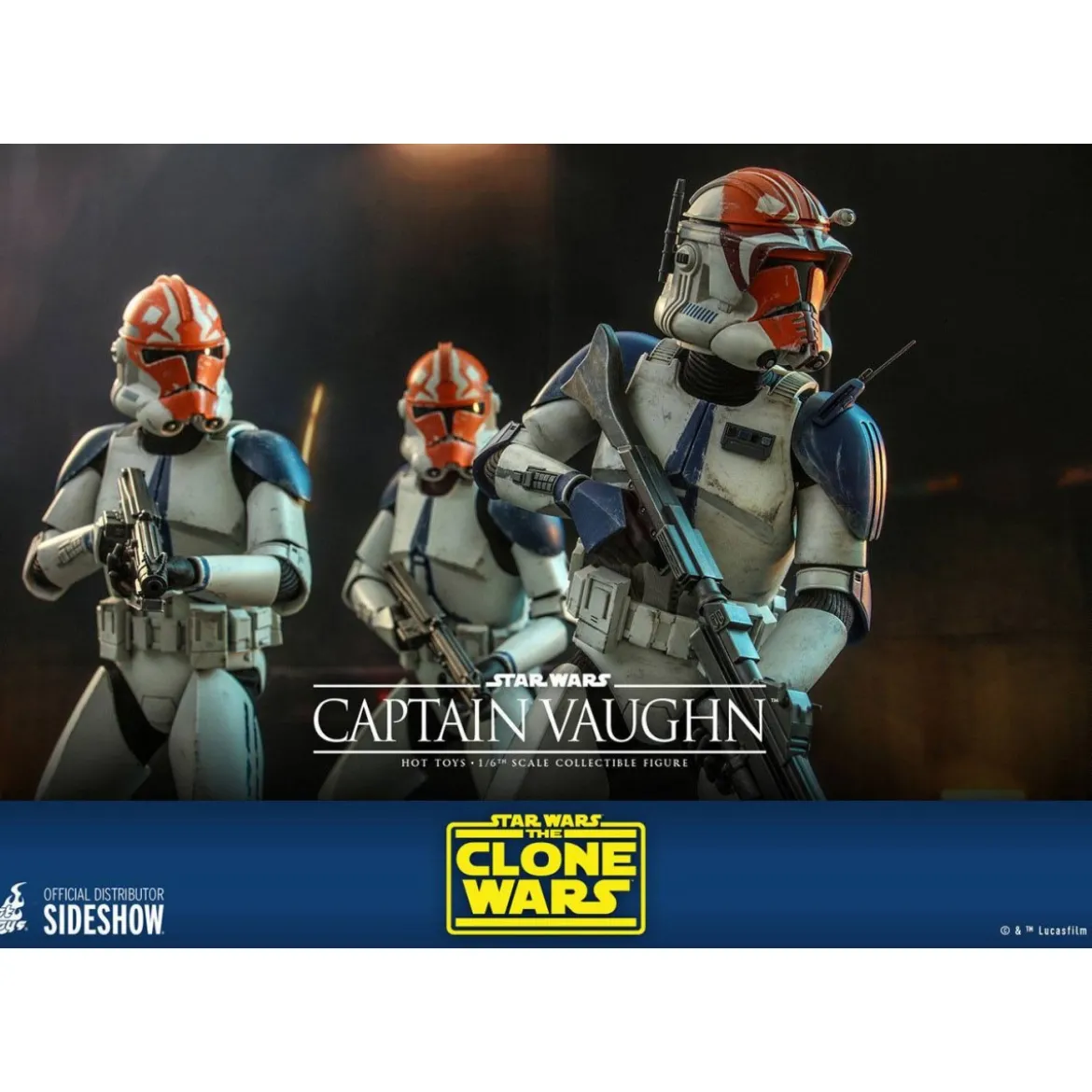Hot Toys Star Wars - Captain Vaughn - The Clone Wars 1/6