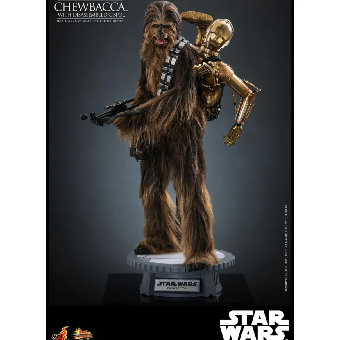 Hot toys Star Wars: Chewbacca with Disassembled C-3PO MMS766 1/6 - The Empire Strikes Back