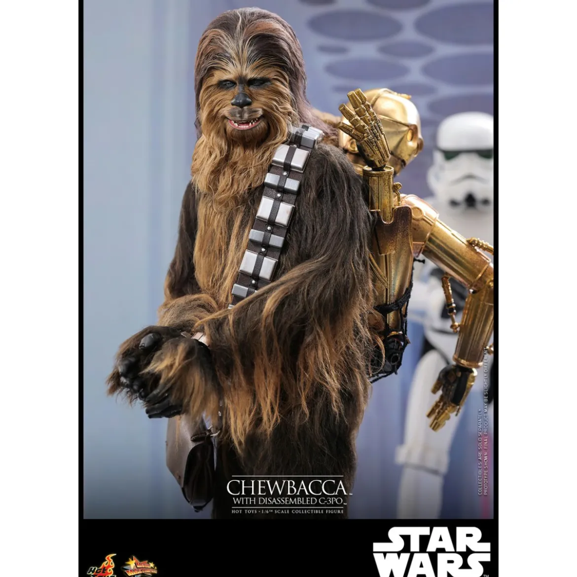 Hot toys Star Wars: Chewbacca with Disassembled C-3PO MMS766 1/6 - The Empire Strikes Back