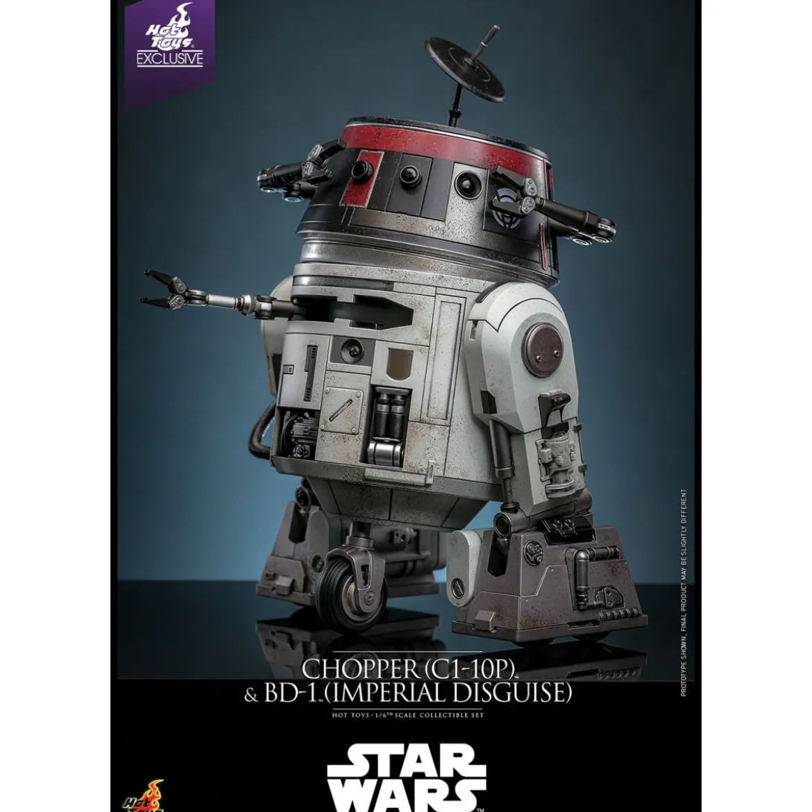 Hot Toys Star Wars - Chopper (C1-10P) & BD-1 (Imperial Disguise) - Rebels Hot Toys Exclusive