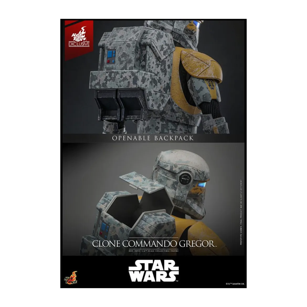 Hot Toys Star Wars - Clone Commando Gregor - The Clone Wars 1/6 Hot Toys Exclusive