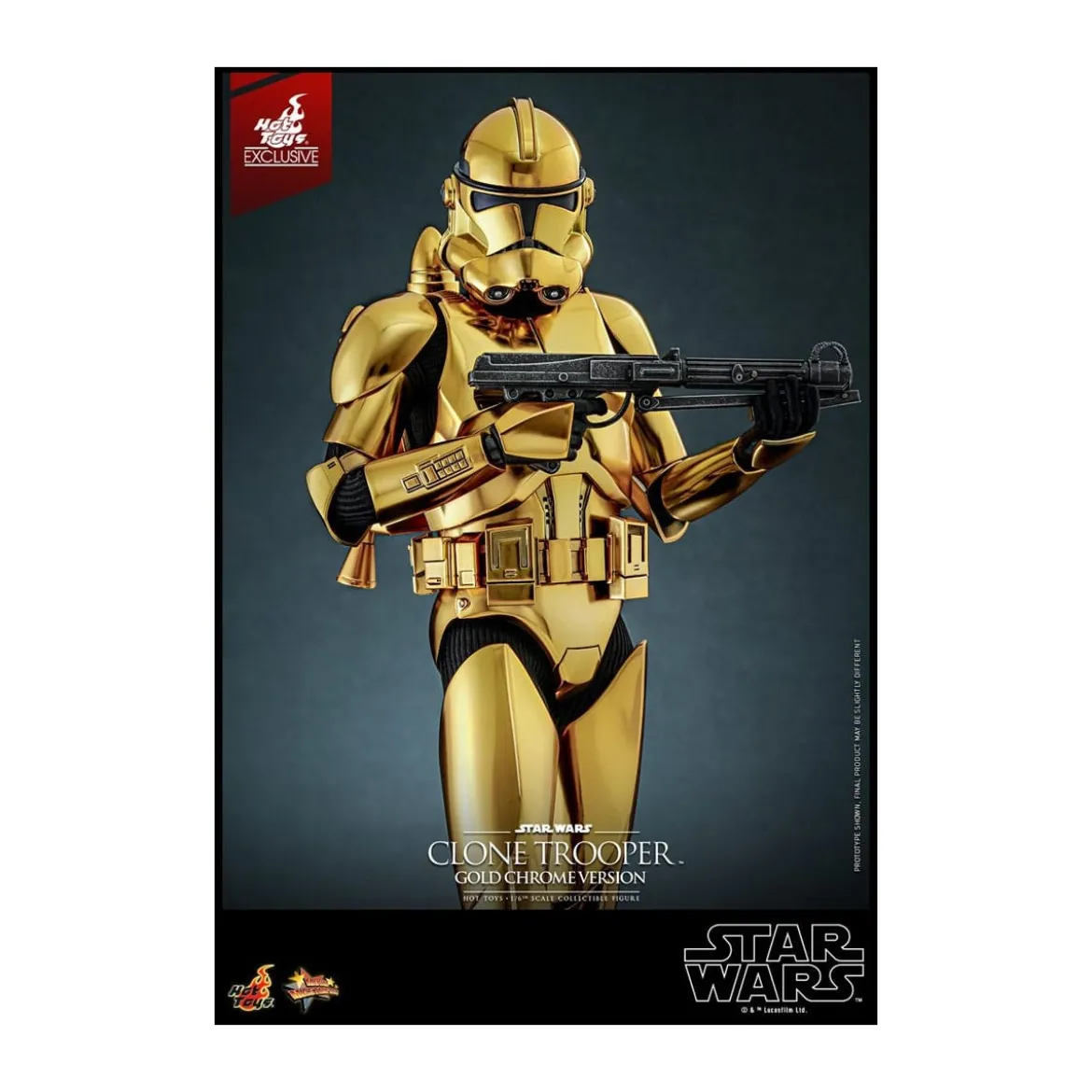 Hot toys Star Wars - Clone Trooper Gold Chrome Version 1/6 Toy Fair Exclusive
