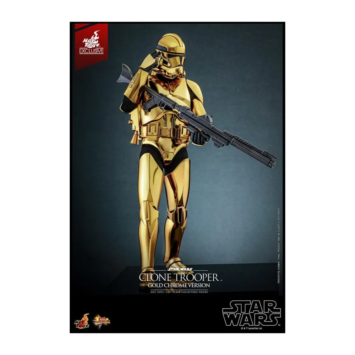 Hot toys Star Wars - Clone Trooper Gold Chrome Version 1/6 Toy Fair Exclusive