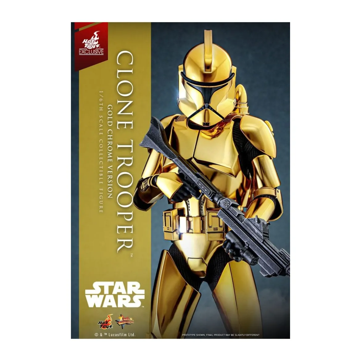 Hot toys Star Wars - Clone Trooper Gold Chrome Version 1/6 Toy Fair Exclusive