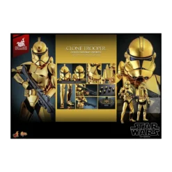 Hot toys Star Wars - Clone Trooper Gold Chrome Version 1/6 Toy Fair Exclusive