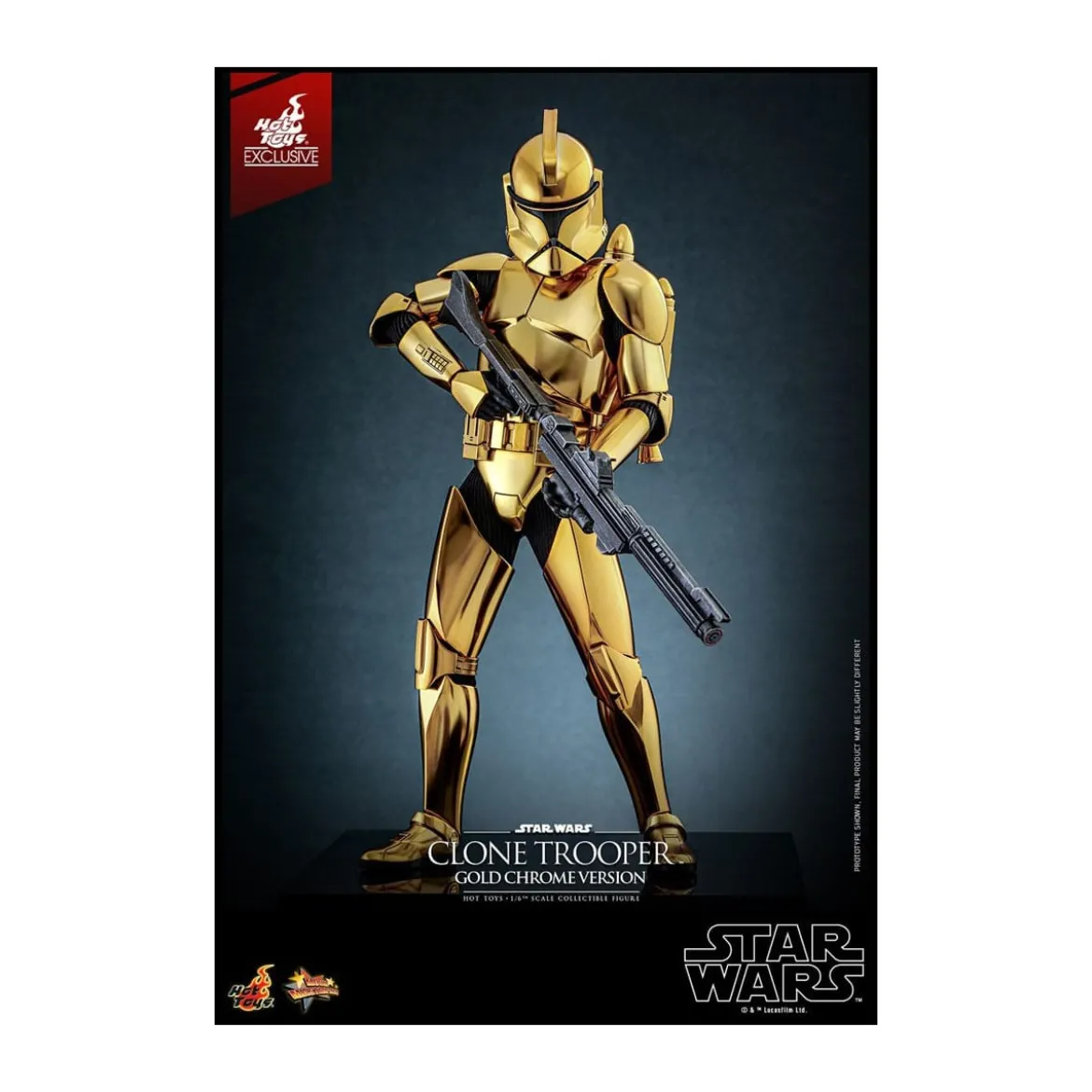 Hot toys Star Wars - Clone Trooper Gold Chrome Version 1/6 Toy Fair Exclusive