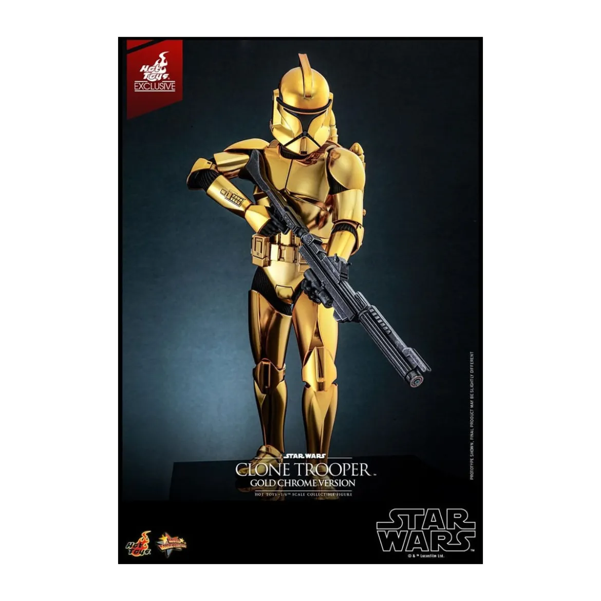 Hot toys Star Wars - Clone Trooper Gold Chrome Version 1/6 Toy Fair Exclusive