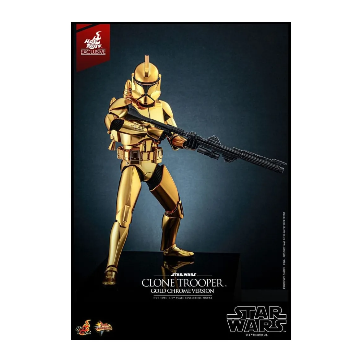Hot toys Star Wars - Clone Trooper Gold Chrome Version 1/6 Toy Fair Exclusive