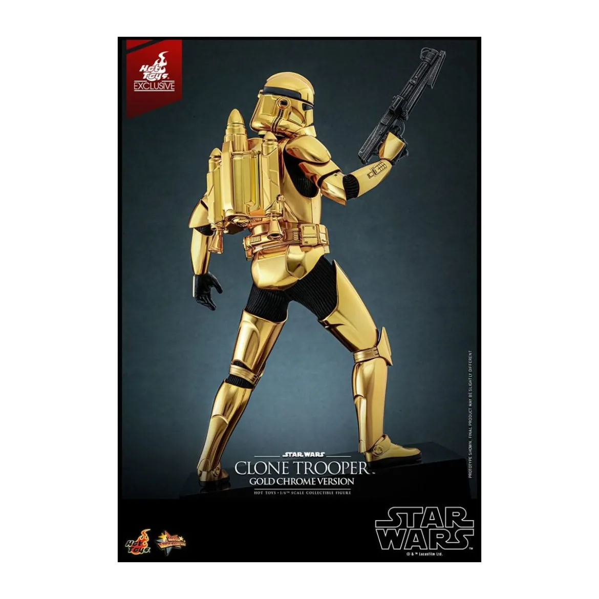 Hot toys Star Wars - Clone Trooper Gold Chrome Version 1/6 Toy Fair Exclusive