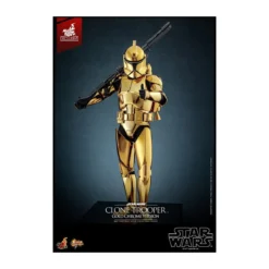 Hot toys Star Wars - Clone Trooper Gold Chrome Version 1/6 Toy Fair Exclusive