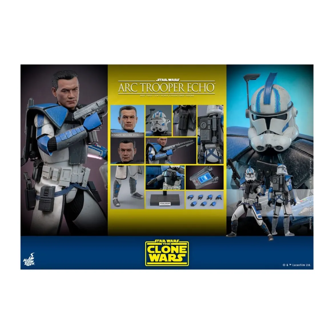 Hot Toys Star Wars - Clone Trooper Echo - The Clone Wars 1/6
