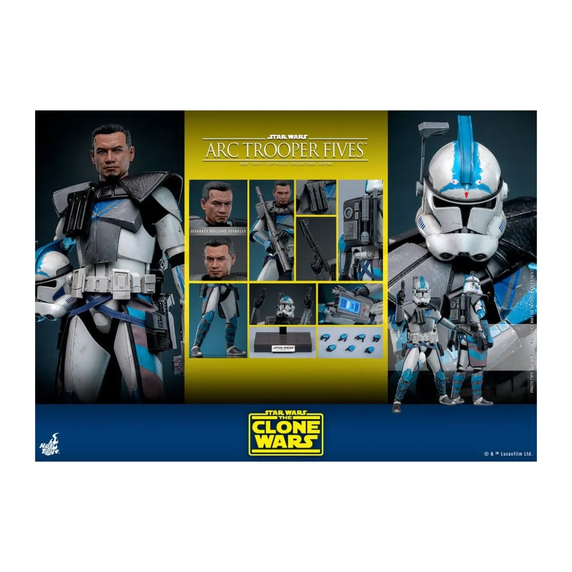 Hot Toys Star Wars - Clone Trooper Five - The Clone Wars 1/6