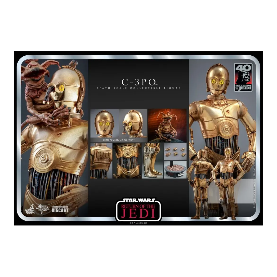 Hot Toys Star Wars - C-3PO MMS 1/6 - Return of the Jedi 40th Anniversary