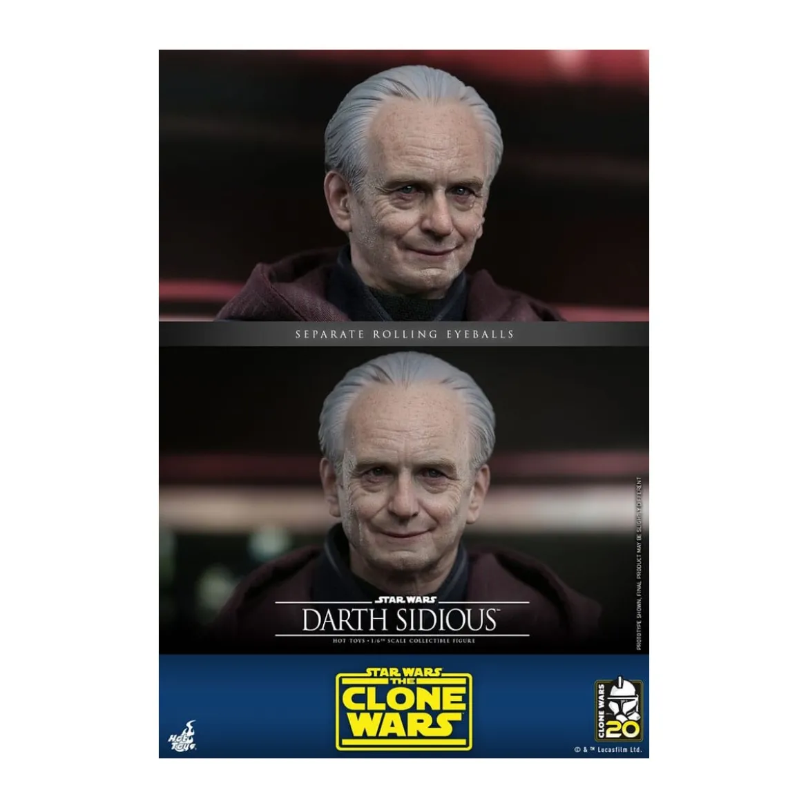Hot Toys Star Wars - Darth Sidious - The Clone Wars 1/6