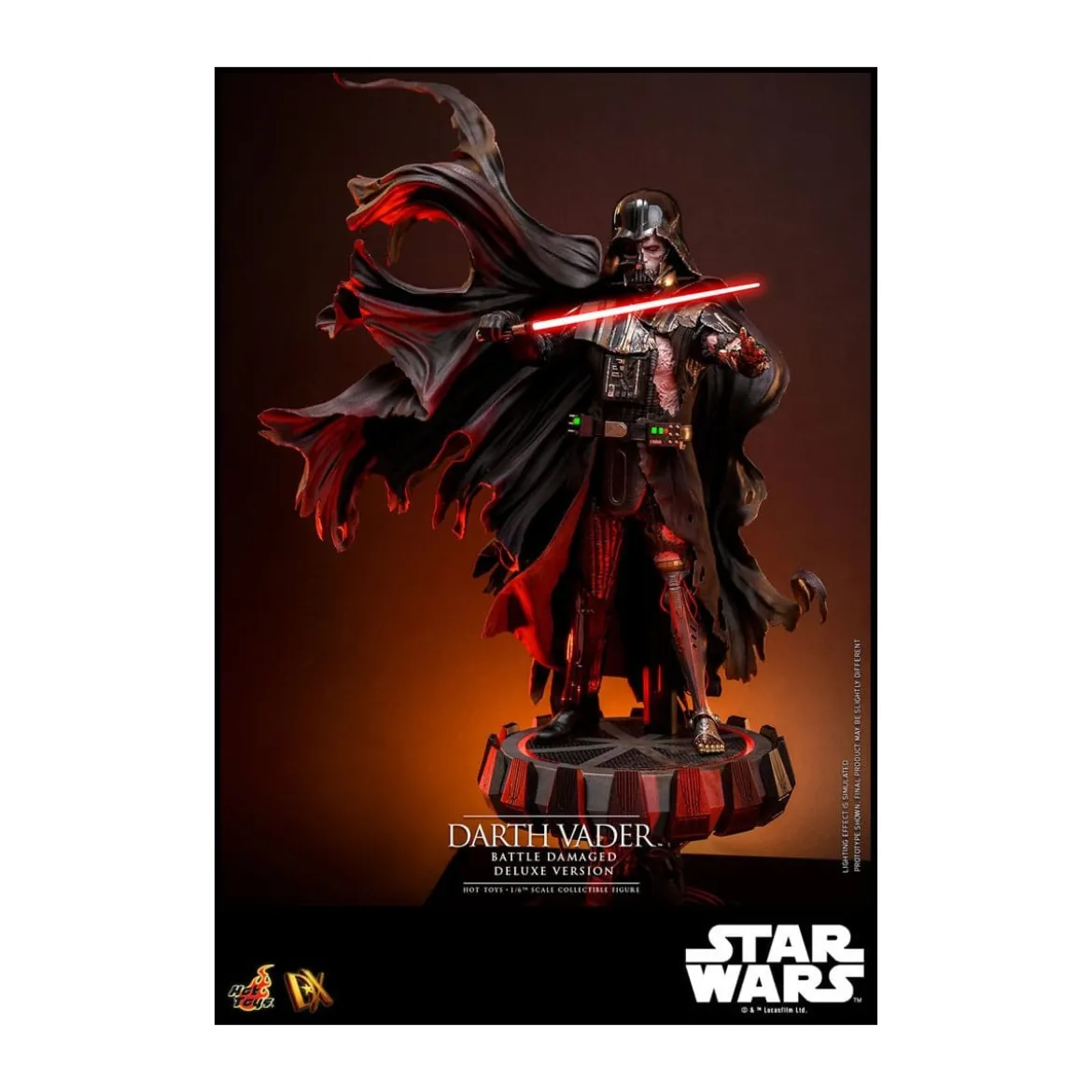 Hot toys Star Wars: Darth Vader Battle Damaged Deluxe Version MMS 1/6