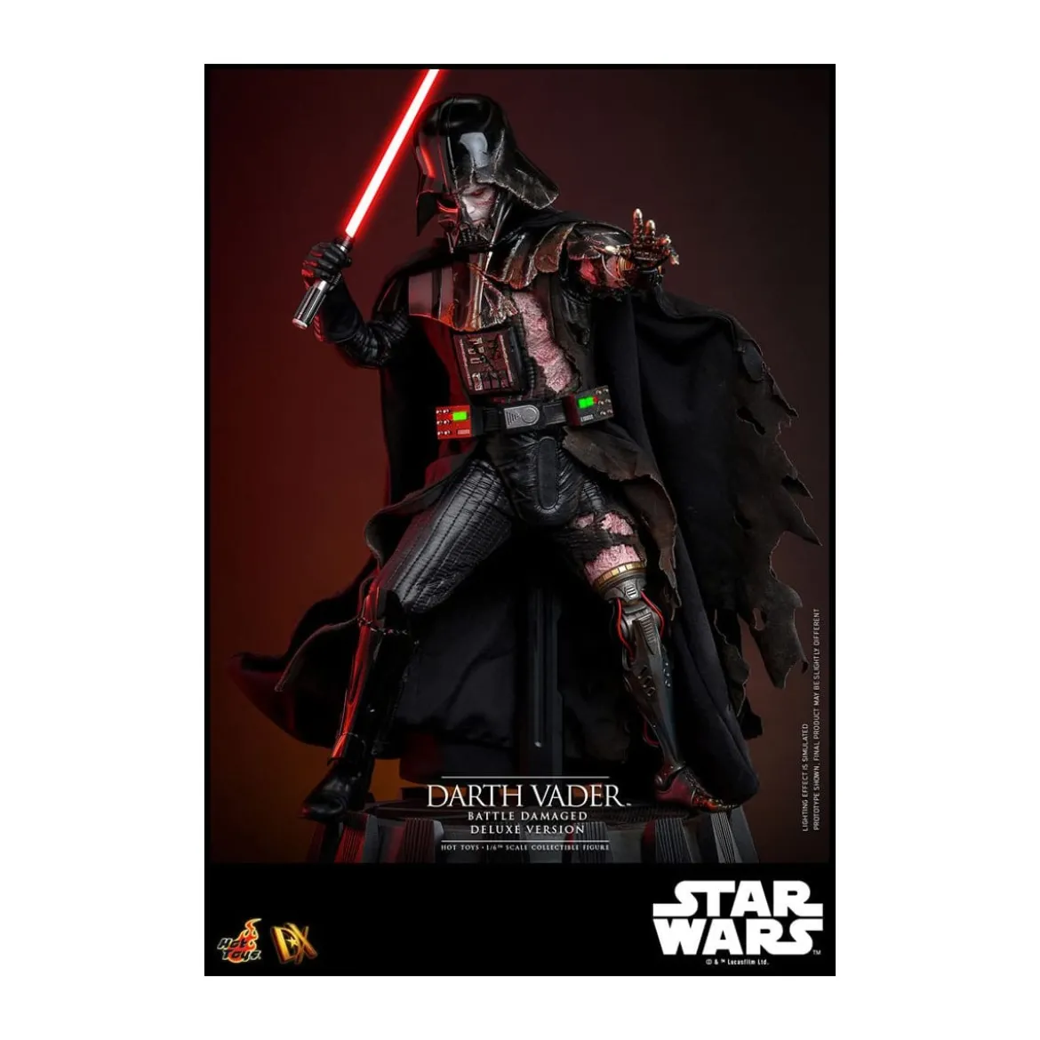 Hot toys Star Wars: Darth Vader Battle Damaged Deluxe Version MMS 1/6