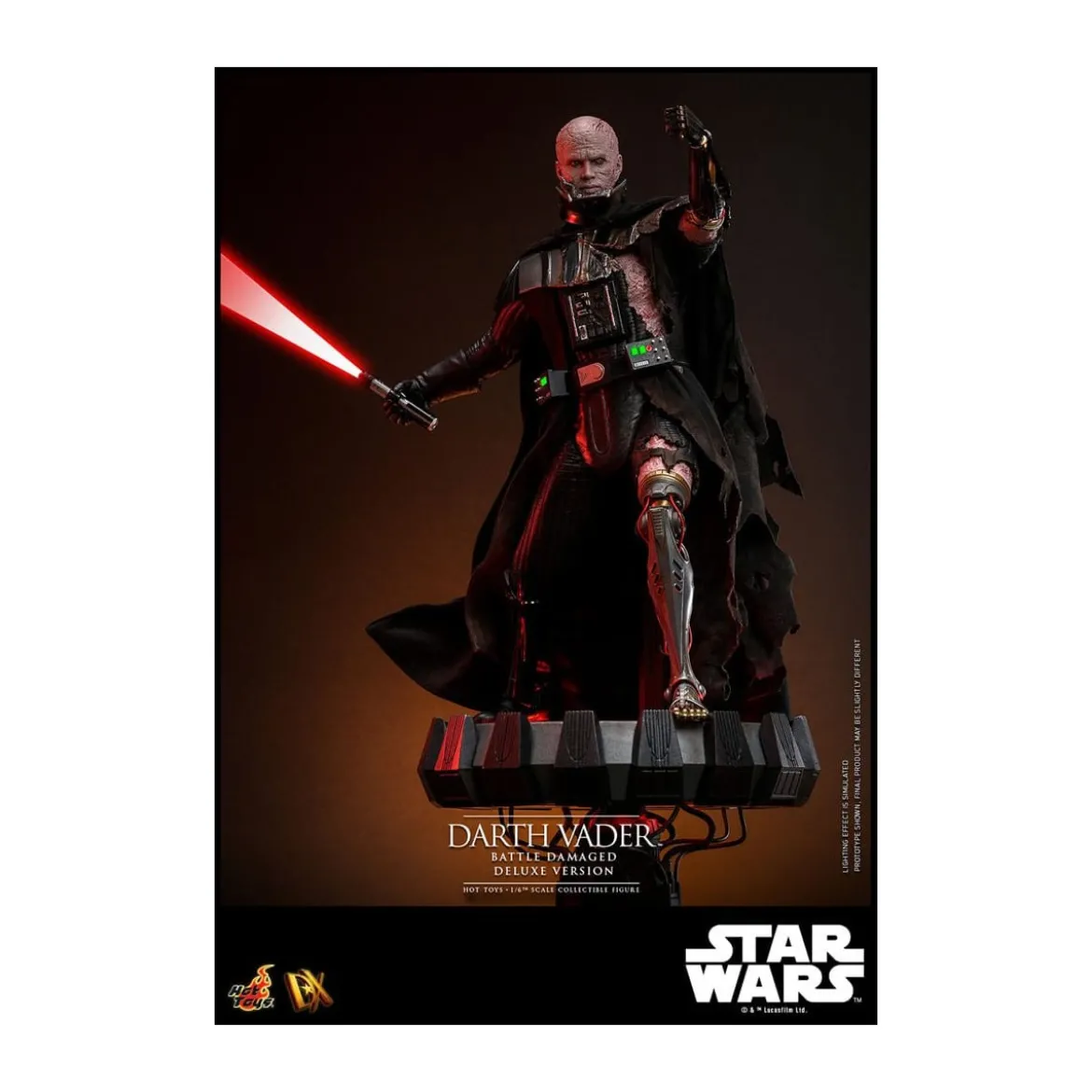 Hot toys Star Wars: Darth Vader Battle Damaged Deluxe Version MMS 1/6