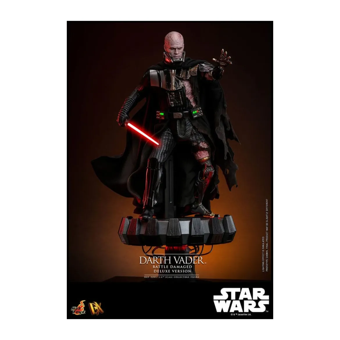Hot toys Star Wars: Darth Vader Battle Damaged Deluxe Version MMS 1/6