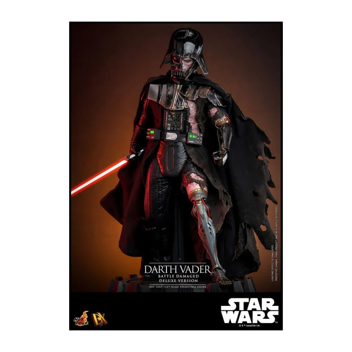 Hot toys Star Wars: Darth Vader Battle Damaged Deluxe Version MMS 1/6