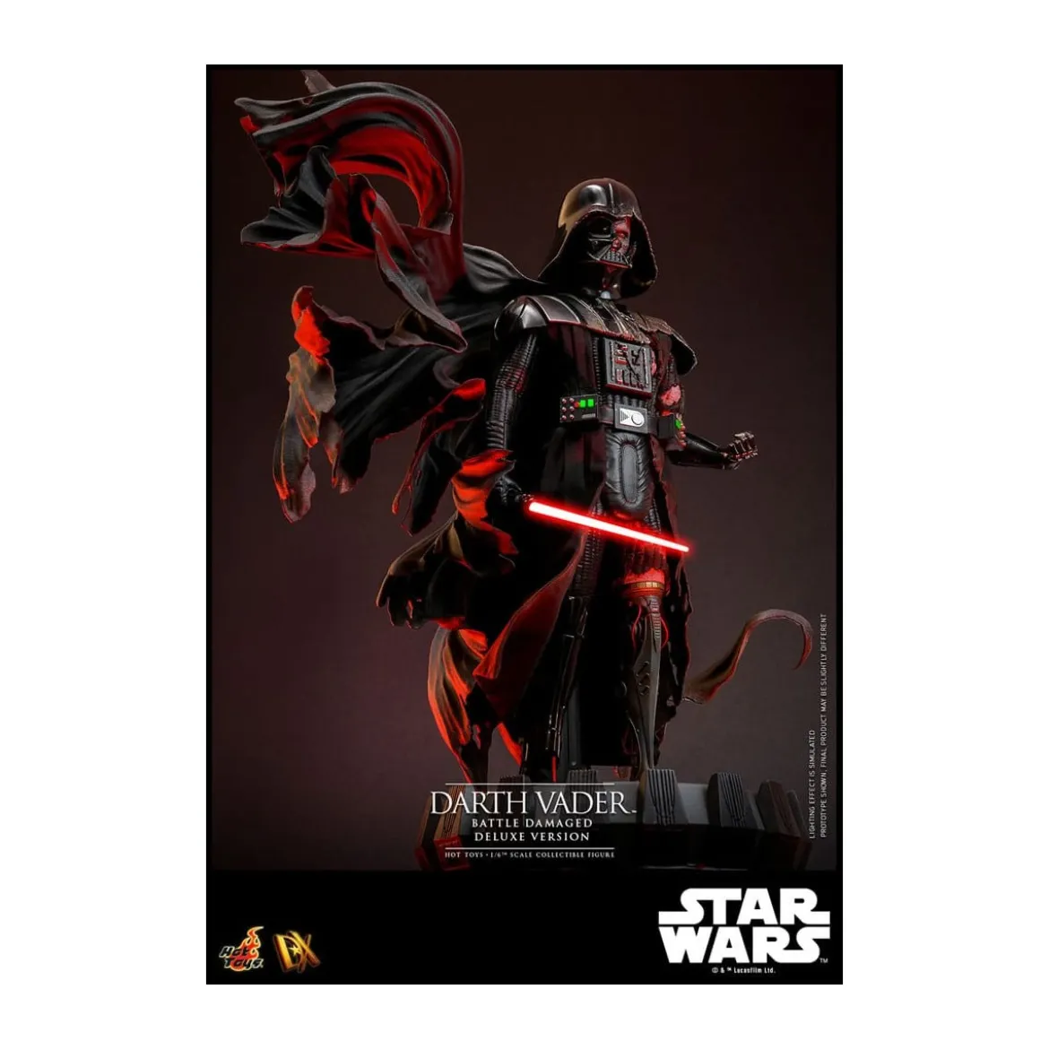 Hot toys Star Wars: Darth Vader Battle Damaged Deluxe Version MMS 1/6