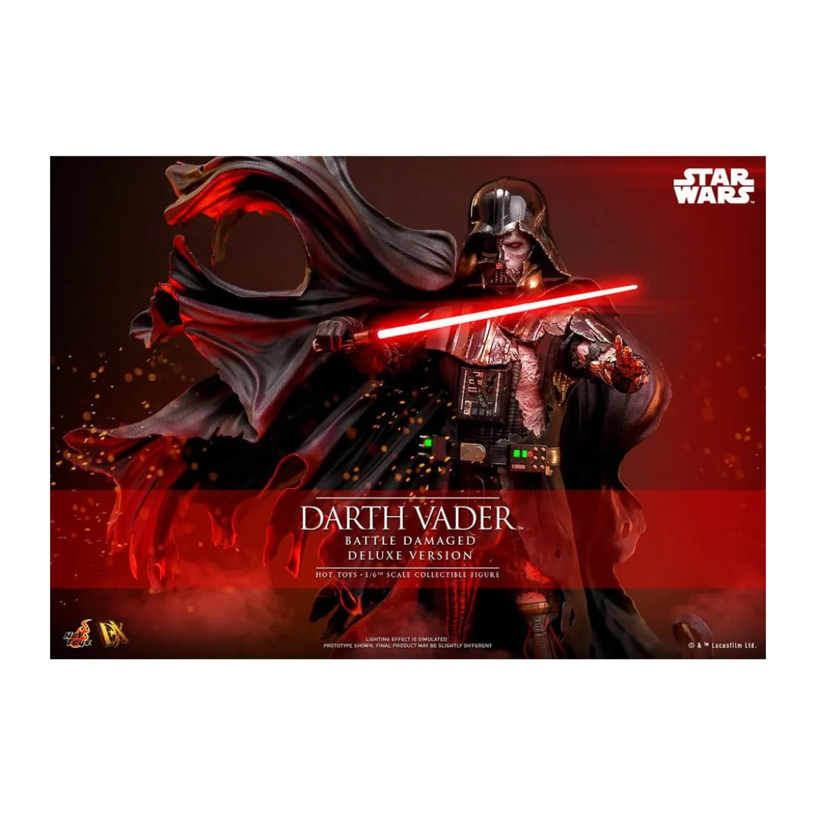 Hot toys Star Wars: Darth Vader Battle Damaged Deluxe Version MMS 1/6