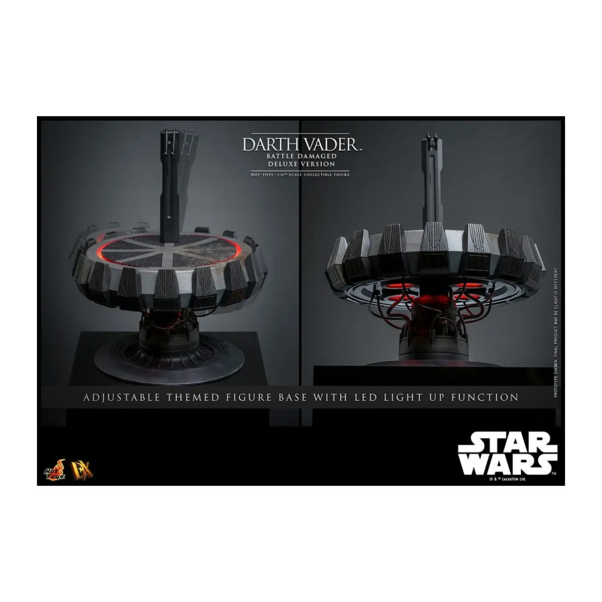 Hot toys Star Wars: Darth Vader Battle Damaged Deluxe Version MMS 1/6