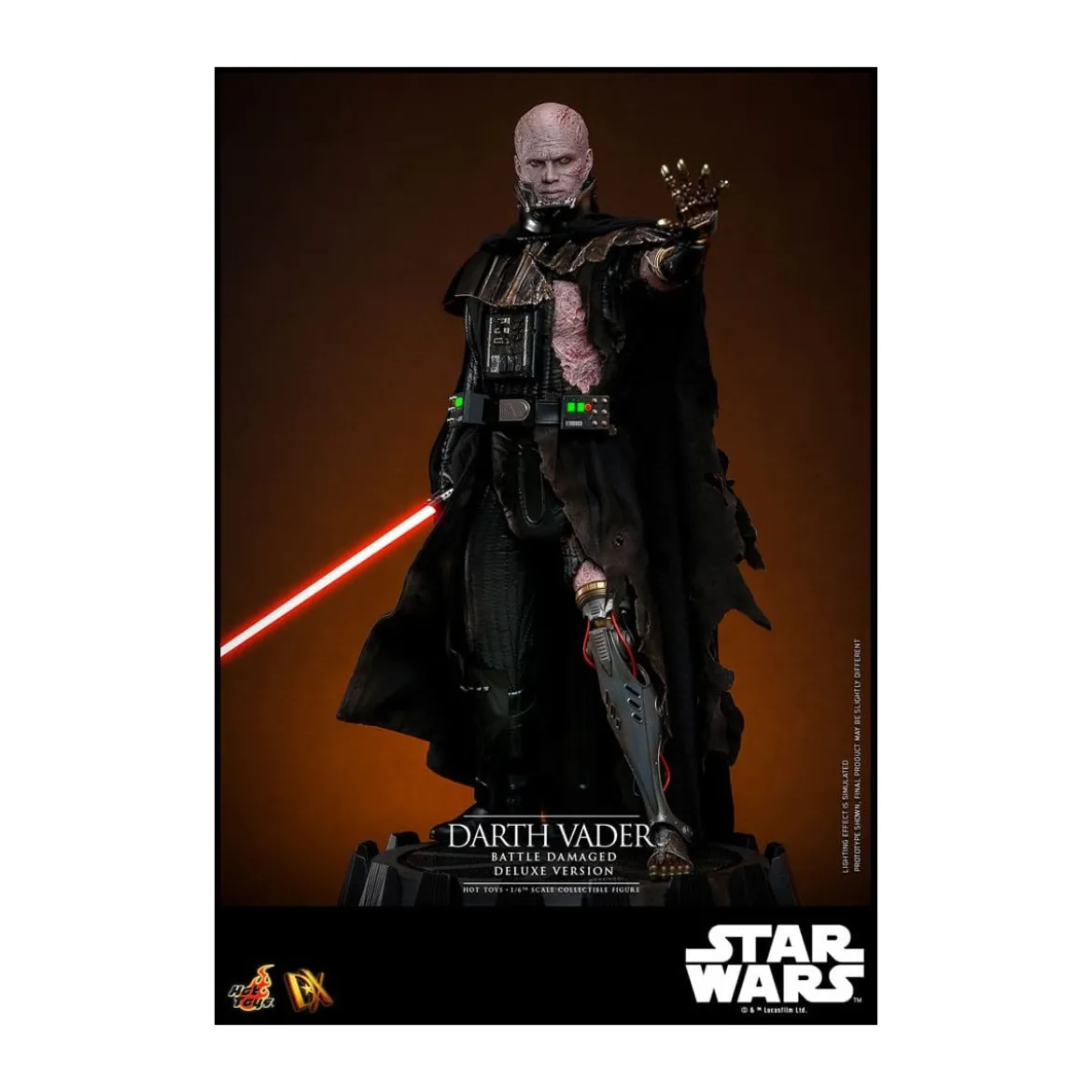 Hot toys Star Wars: Darth Vader Battle Damaged Deluxe Version MMS 1/6