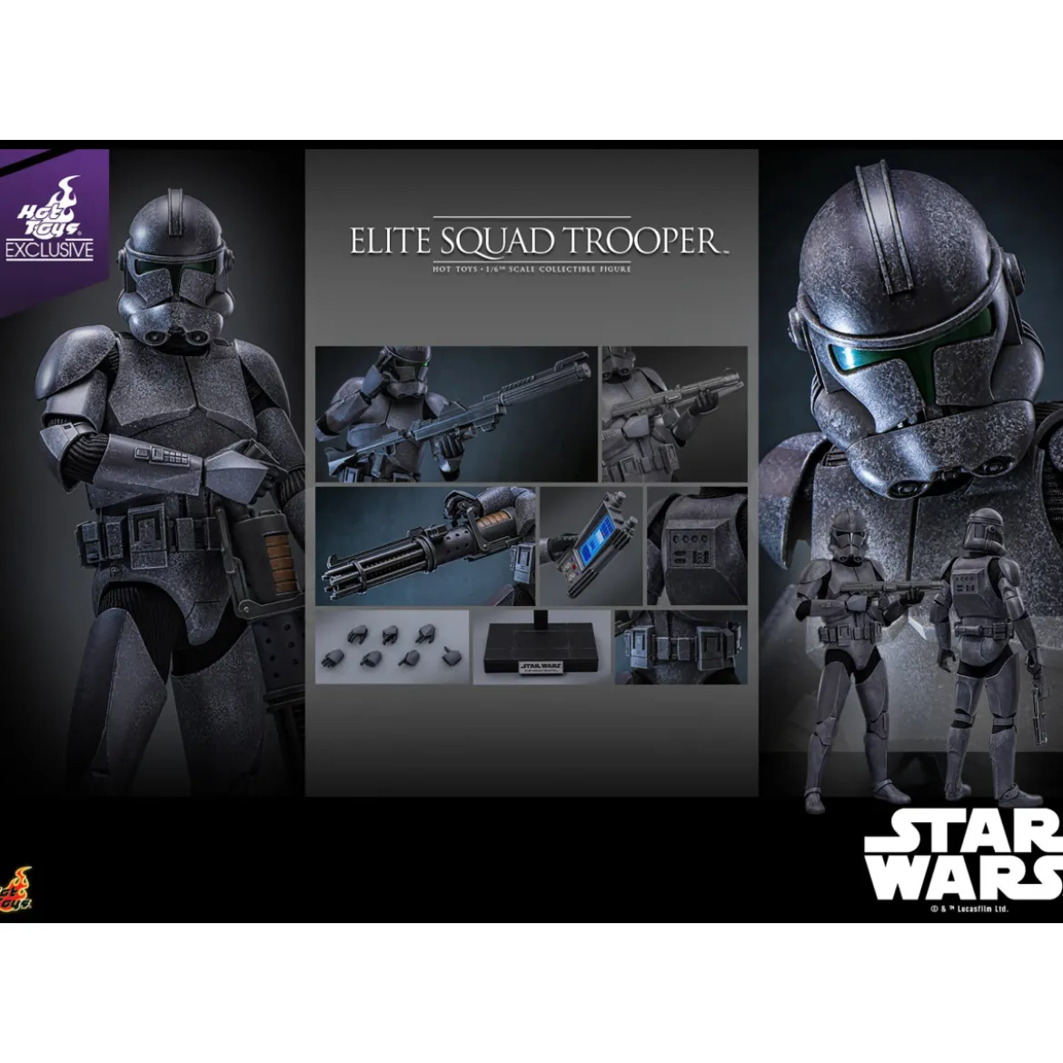 Hot Toys Star Wars - Elite Squad Trooper 1/6 - The Bad Batch Hot Toys Exclusive TMS150