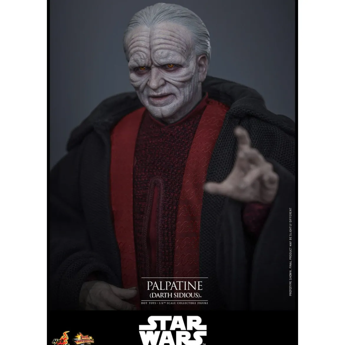 Hot Toys Star Wars figurine La Revanche des Sith figurine 1/6 Palpatine Darth Sidious