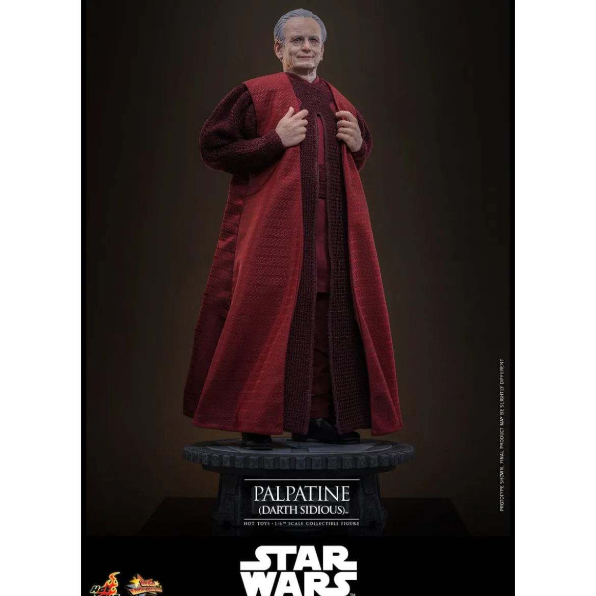 Hot Toys Star Wars figurine La Revanche des Sith figurine 1/6 Palpatine Darth Sidious