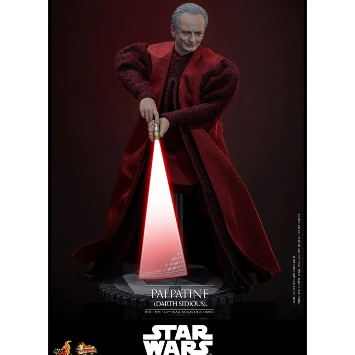 Hot Toys Star Wars figurine La Revanche des Sith figurine 1/6 Palpatine Darth Sidious