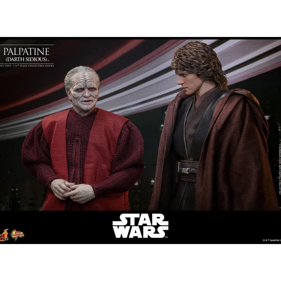 Hot Toys Star Wars figurine La Revanche des Sith figurine 1/6 Palpatine Darth Sidious