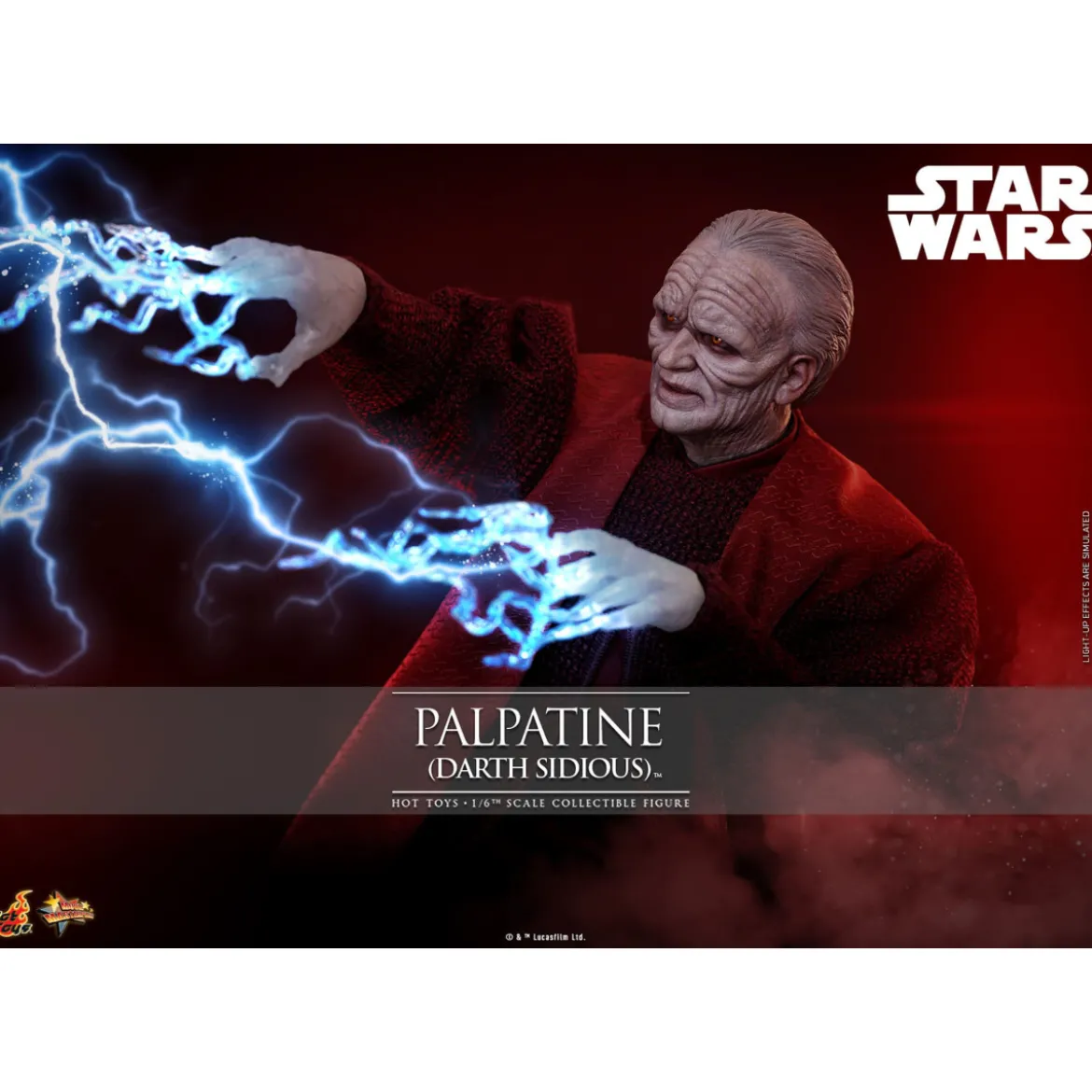 Hot Toys Star Wars figurine La Revanche des Sith figurine 1/6 Palpatine Darth Sidious